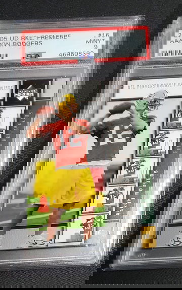 Aaron Rodgers 2005 Upper Deck Rookie Premiere #16 PSA 9