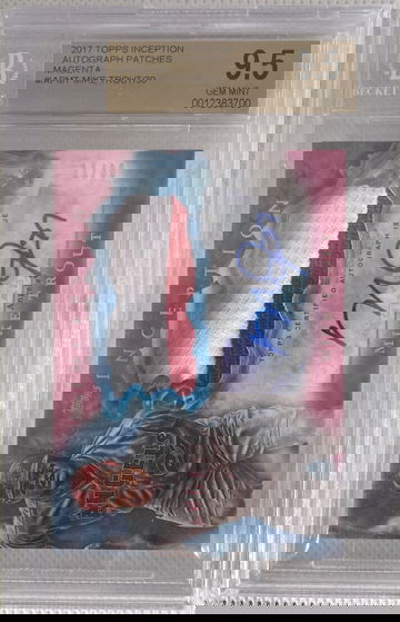 2017 Mike Trout Topps Inception Autograph Patches Magenta #'d 11/30 BGS 9.5