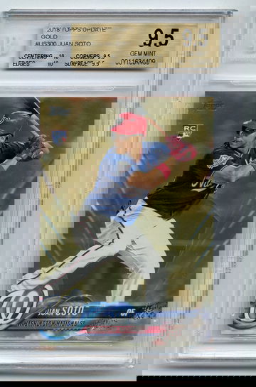 JUAN SOTO 2018 TOPPS UPDATE GOLD US300 Rookie /2018 BGS 9.5 TRUE GEM