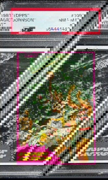 1981 Topps #109 Magic Johnson PSA 8 NM-MT Los Angeles Lakers HOF