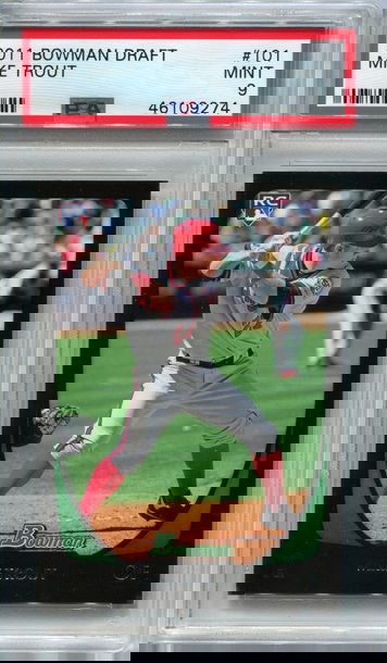 2011 Bowman Draft Mike Trout PSA 9