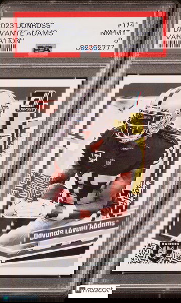 2023 Panini Donruss Davante Adams #174 PSA 8 - Variation - Middle Name