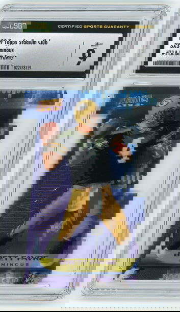 BRETT FAVRE 1999 Stadium Club 3X3 Luminous #T1A CSG 9