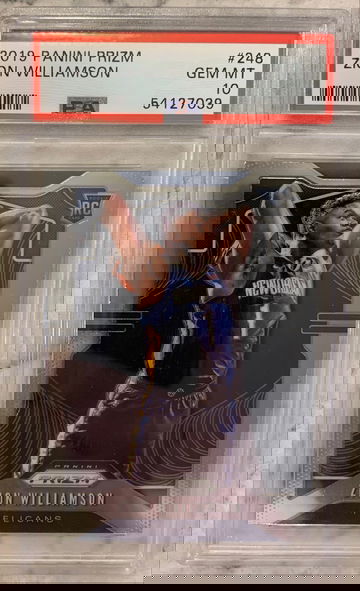 2019 Panini Prizm Zion Williamson Rookie PSA 10