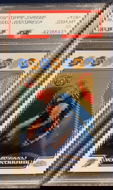 2008 Topps Chrome Russell Westbrook PSA 10