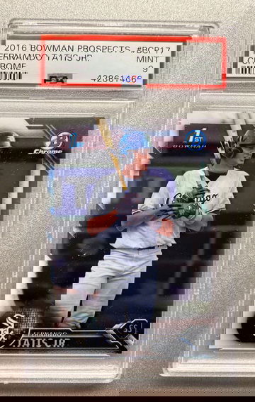 FERNANDO TATIS JR 2016 BOWMAN CHROME ROOKIE PSA 9 MINT 