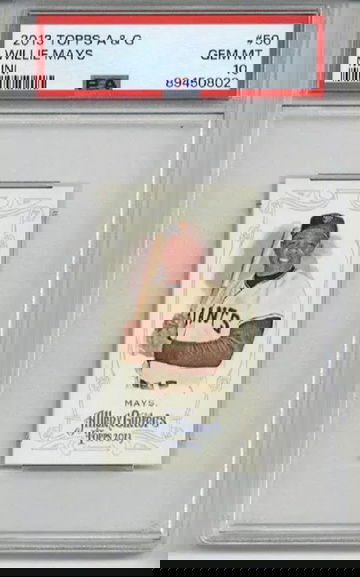 2013 TOPPS ALLEN & GINTER MINI #50 WILLIE MAYS CARD GIANTS PSA 10