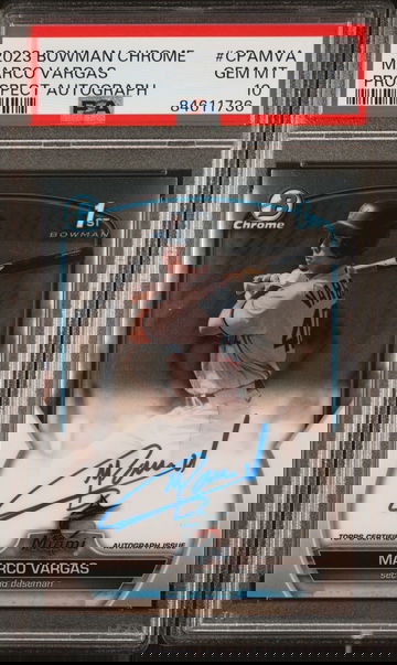 2023 Bowman Chrome Prospect Autograph Marco Vargas #CPAMVA PSA 10