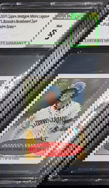 2020 Topps Heritage Minors '71 Bazooka Test #1 Wander Franco CSG 9 MINT