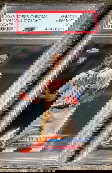 2018 Topps Chrome Update Ronald Acuna Jr RC 