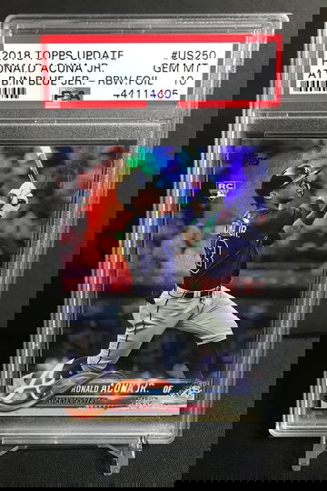 2018 Topps Update Ronald Acuna Foil - PSA 10