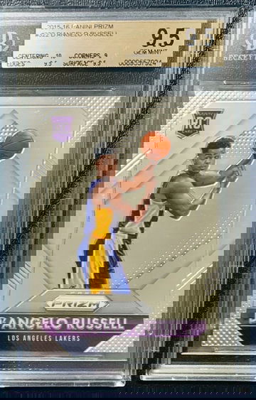 2015-16 Prizm Basketball D’Angelo Russell RC BGS 9.5 Gem Miint