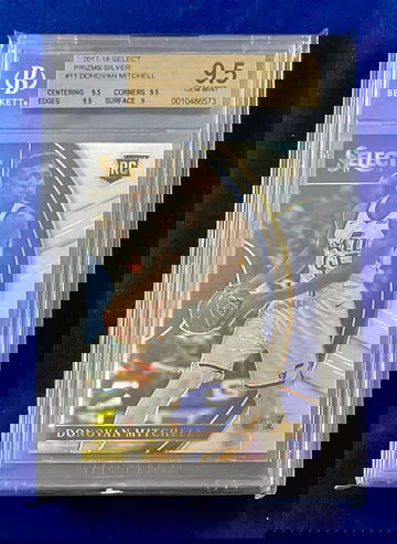 DONOVAN MITCHELL -- 2017-18 Prizm SILVER REFRACTOR PRIZMS Rookie -- BGS 9.5 RC