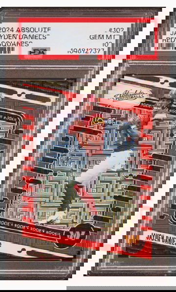 2024 Absolute Jayden Daniels /499 Red Squares Rookie Card PSA 10 Gem Mint