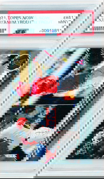 2021 Topps Now #841 S.Ohtani/M.Trout PSA 9 MINT!