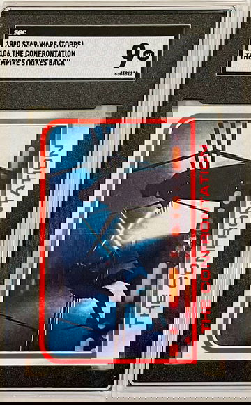 1980 Star Wars Empire Strikes Back #106 The Confrontation Luke Skywalker Darth Vader SGC 9 Mint