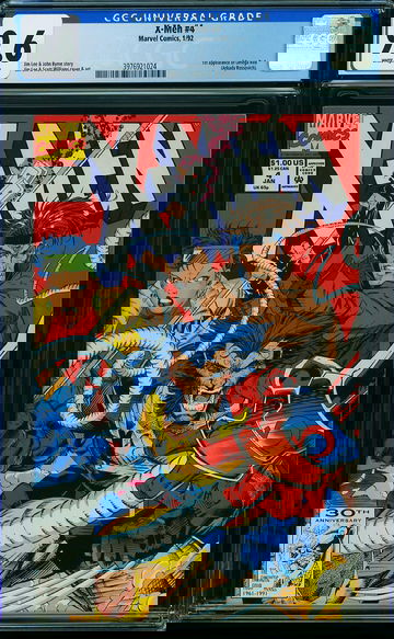 X-MEN v1991 #4, CGC 9.6 NM+ -- 1st App Omega Red!