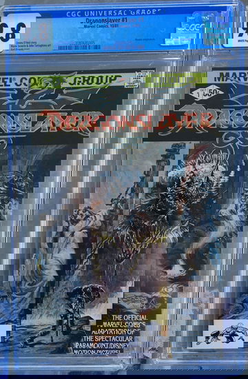 Dragonslayer #1 (1981) CGC 9.8 -- White pages; Movie adaptation; Denny O'Neil