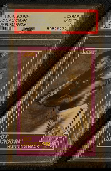 1989 Score Supplemental Bo Jackson PSA 9