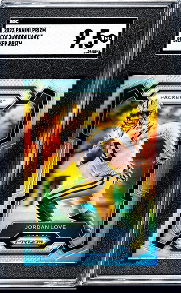 2023 Panini Prizm #110 Jordan Love Silver Prizm SGC 9.5