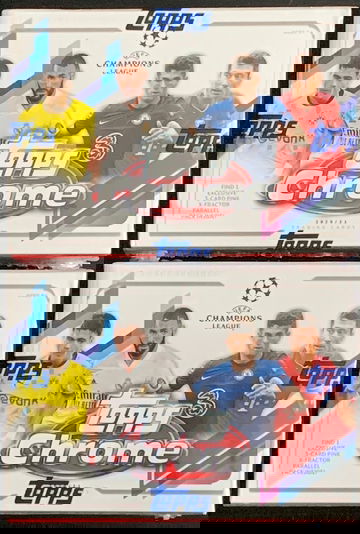 (2) TOPPS CHROME UEFA SOCCER BLASTERS