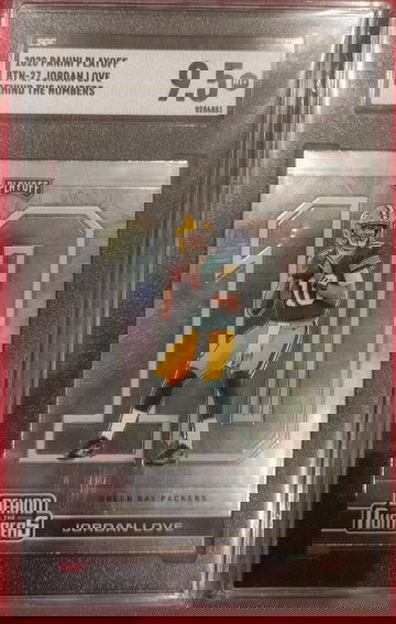 2020 Panini Playoff Behind The Numbers Jordan Love Rookie SGC 9.5 Green Bay Packers