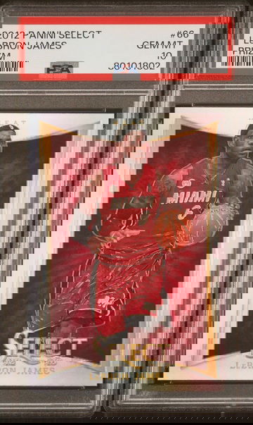 2012 Panini Select Lebron James SILVER PRIZM #66 PSA 10 GEM MINT Low Pop