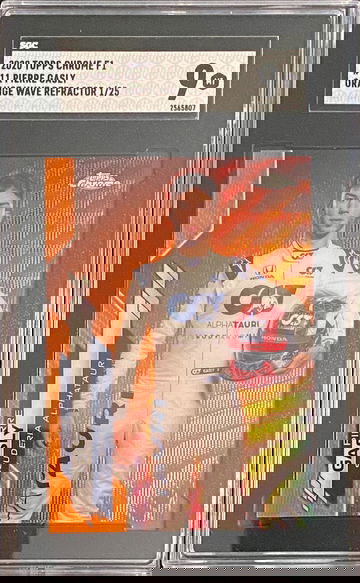 2020 Topps Chrome Pierre Gasly Orange Wave /25 Formula 1 F1 SGC 9