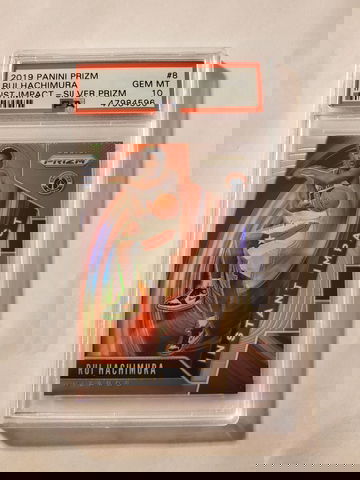 Rui Hachimura 2019 Prizm Instant Impact Silver Prizm RC PSA 10