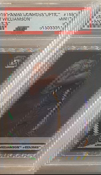 2019 Optic Zion Williamson Fanatics PSA 9