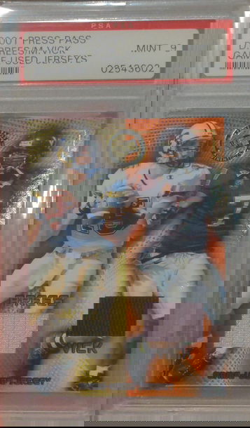 2001 Press Pass Game Used Jerseys Drew Brees and Michael Vick #JC/MVDB 207/400