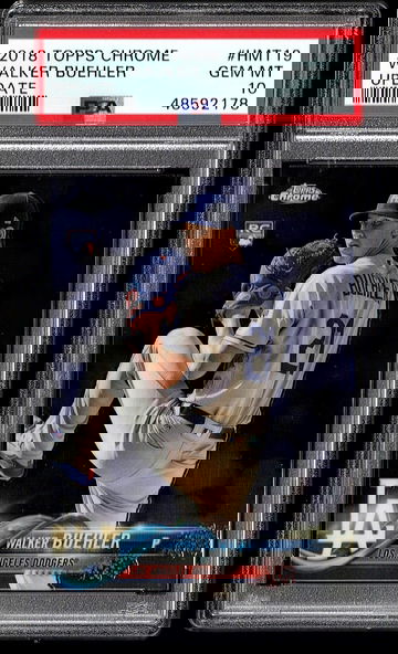 2018 Topps Chrome Update Walker Buehler HMT19 Rookie RC PSA 10 GEM MINT