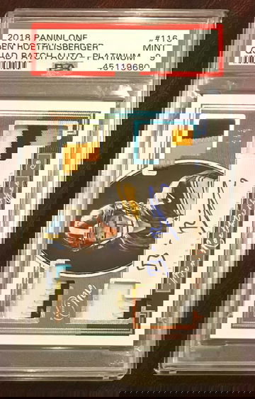 2018 Panini One Platinum /3 QUAD PATCH AUTO - Ben Roethlisberger