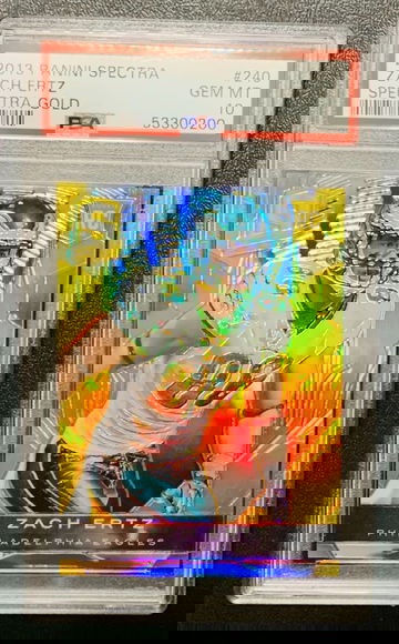 2013 Spectra Zach Ertz RC GOLD /10 PSA 10 POP 1 Eagles