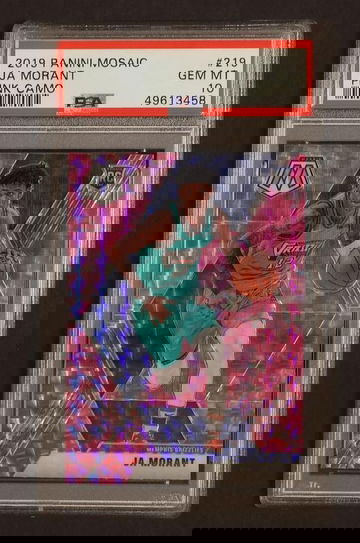 2019 Panini Mosaic Pink Camo Ja Morant #219 RC PSA 10