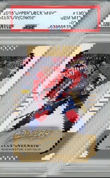 2015 UPPER DECK MVP #130 ALEXANDER OVECHKIN CARD CAPITALS PSA 10 LOW POP RARE