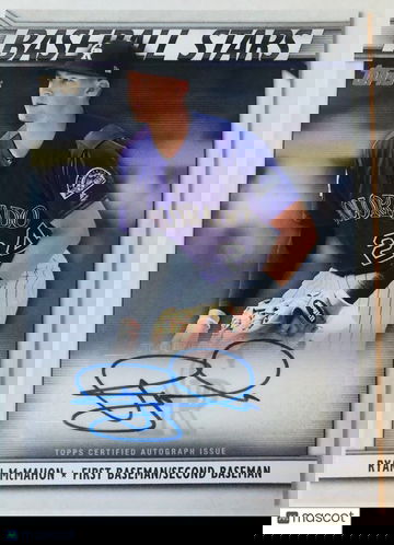 RYAN MCMAHON 2020 Topps Series 1 Baseball Stars AUTO #BSA-RMC Colorado Rockies