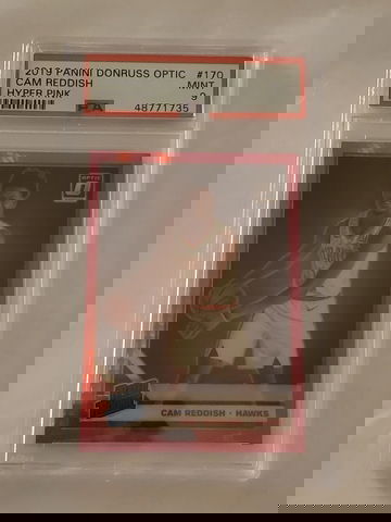 Cam Reddish 2019 Optic Hyper Pink PSA 9