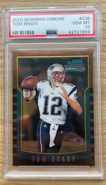 Tom Brady 2000 Bowman Chrome PSA 10