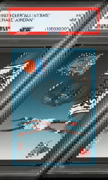 1992 Fleer All Star Michael Jordan #6 /24 PSA 7