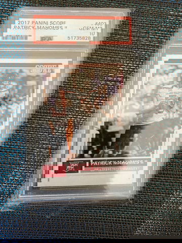 2017 Panini Score Patrick Mahomes II #403 PSA 10