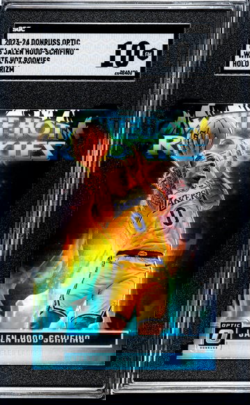 2023-24 Donruss Optic White Hot Rookies Holo Jalen Hood-Schifino #6 SGC 10