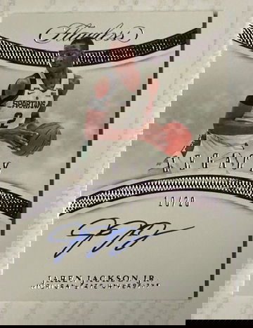 2020 Flawless Collegiate Jaren Jackson autograph #/20