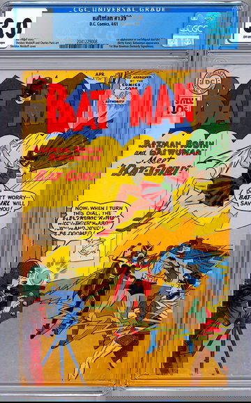 BATMAN #139 CGC 3.0 *1ST APP ORIG BATGIRL* BATWOMAN APP MOLDOFF COVER & ART 1961