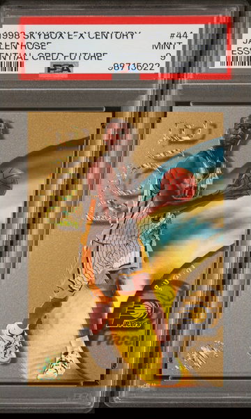 Jalen Rose 1998 Skybox E-X Century Essential Credentials Future /47 PSA 9