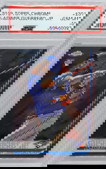 2019 Topps Chrome #201 Vladimir Guerrero Jr  RC PSA 10 Gem Mint 