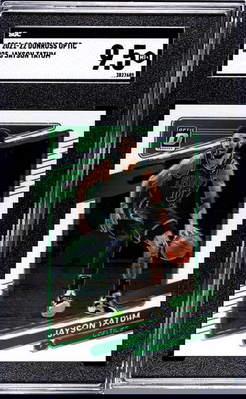 2021-22 Donruss Optic #25 Jayson Tatum SGC 9.5