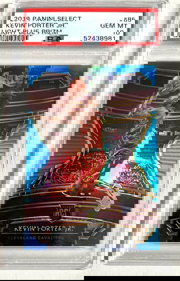 2019 Kevin porter jr light blue prizm /299 psa 10