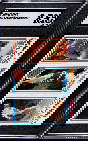 1980-81 Topps Card #165 Larry Bird Rookie Card Boston Celtics HOF