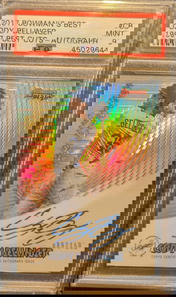 2017 Bowman's Best Cody Bellinger 1997 Best Cuts Rookie Autograph /150 PSA 9